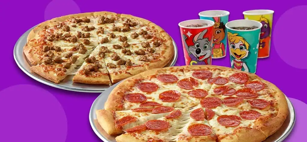 2 Large 1-Topping Pizzas & 4 Fountain Drinks